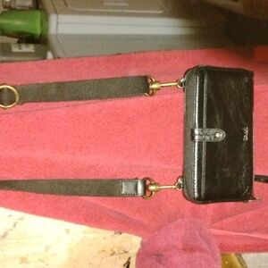 The Sak Black Leather crossbody Bag